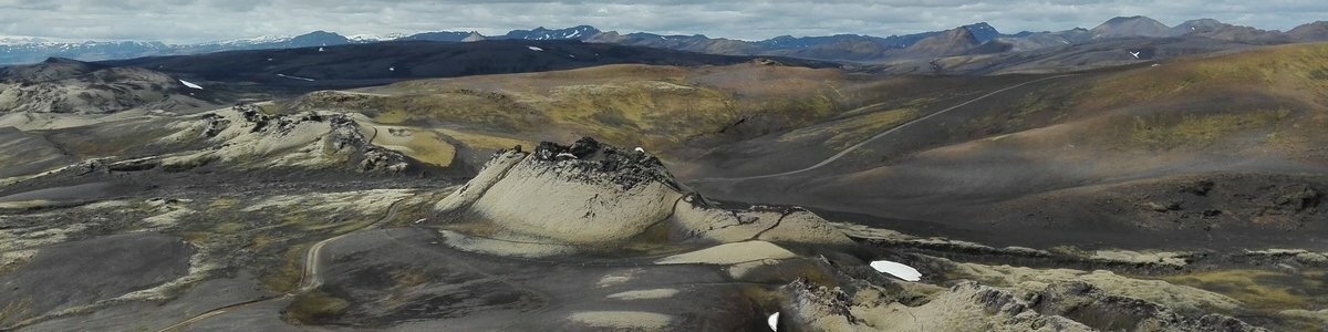 Laki Craters in IJsland